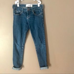 Holister dark wash skinny jeans (size 3 short)
